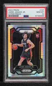 2023-24 Panini Prizm Hyper Prizm Jaime Jaquez Jr #137 PSA 10 GEM MT Rookie RC