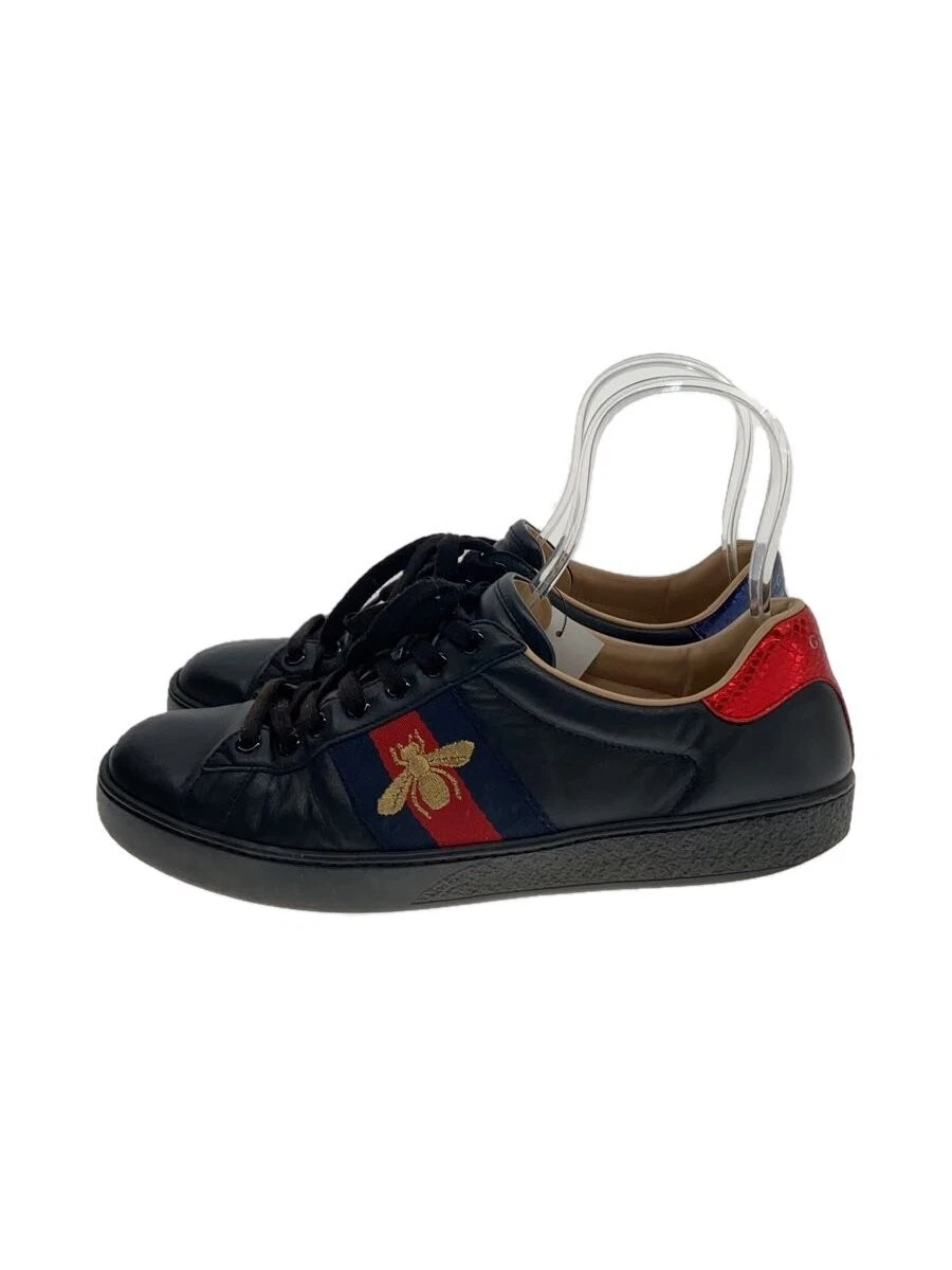 Baskets basses Gucci US7.5 cuir noir marque classique