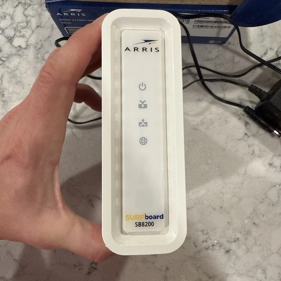 ARRIS SURFboard Docsis 3.1 Gigabit Speed Cable Modem [SB8200] W/ Power Cord 🌐 - Image 2 of 4
