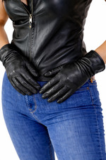 Women Genuine Soft Lamb Leather Thinsulate Lining Warm Gloves Handcrafted
