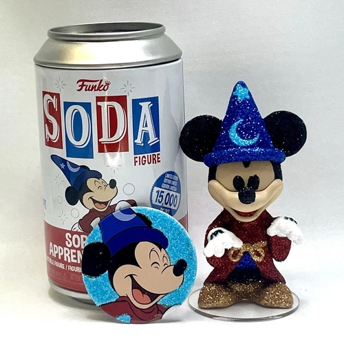 Custom Funko Soda Pop - Sorcerers Apprentice Mickey Mouse DIAMOND GLITTER CHASE*