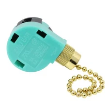 Ceiling Fan Switch Zing Ear ZE-268S6 Pull Chain Switch 3 Speed 4 Wire Pull Ch...