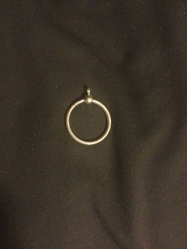 Pandora Sterling Silver Circle Pendant marked Pandora 925 ALE