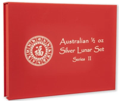 Lunar Series II Coin Box for 12x 1/2 oz Silver 2008-2019 B-Stock