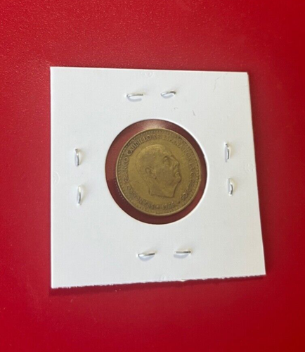 1966 UNA PESETA SPAIN COIN - NICE WORLD COIN - Picture 2 of 2