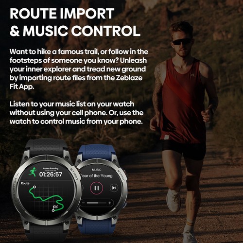 GPS-Smartwatch mit 143-Zoll-Bildschirm Gesundheitsmonitor AMOLED-Display für Män - Zdjęcie 9 z 15