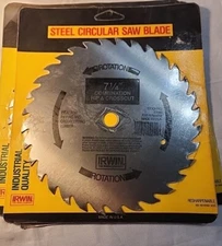 Irwin Steel Circular Saw Blade 7 1/4" Rip & Crosscut Lumber Tool~VTG 1991~NIP