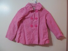 Geniune Kids by Osh Kosh Girls Pink Lined Cotton Jacket Sz 4T