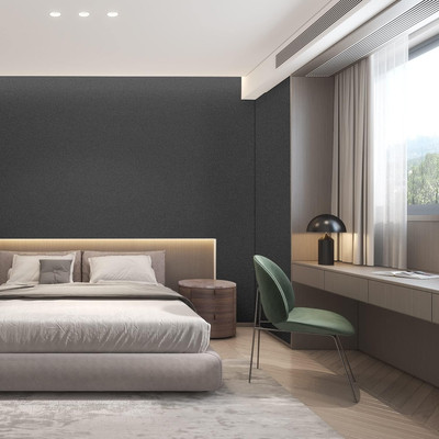 17.51Inx118In Grey Wallpaper Peel and Stick Removable Self Adhesive Grey Cont...