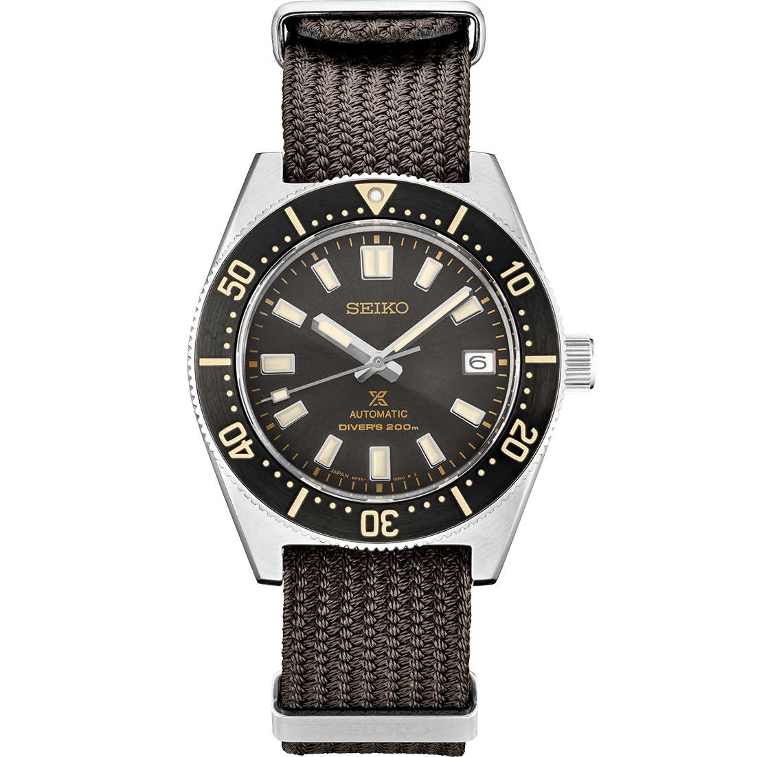 Seiko 62MAS Prospex Diver's Brown Dial Men's Seichu Straps Watch