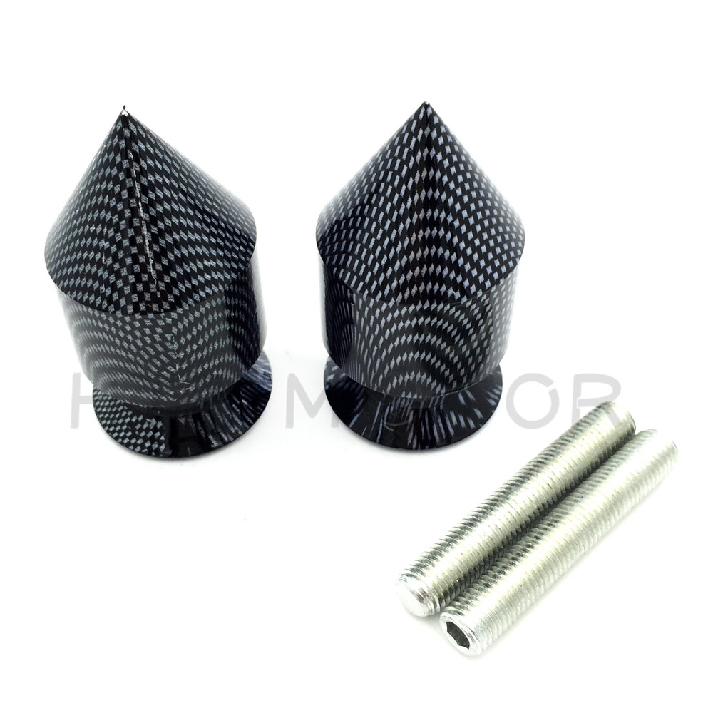 Carbon Spike Swingarm Spool 10mm Thread No logo For Kawasaki Ninja