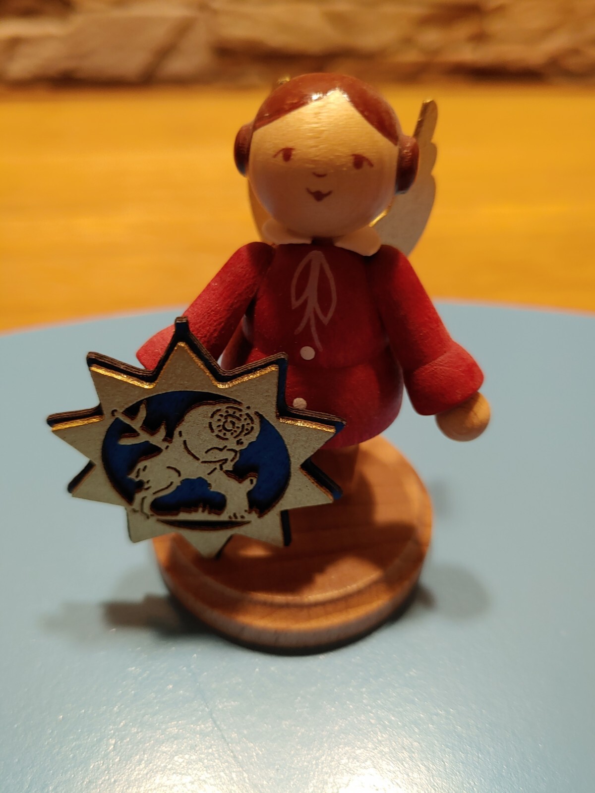 Rarität! Engel Sternzeichen Widder in OVP- Glücksbote - Stracoland Erzgebirge