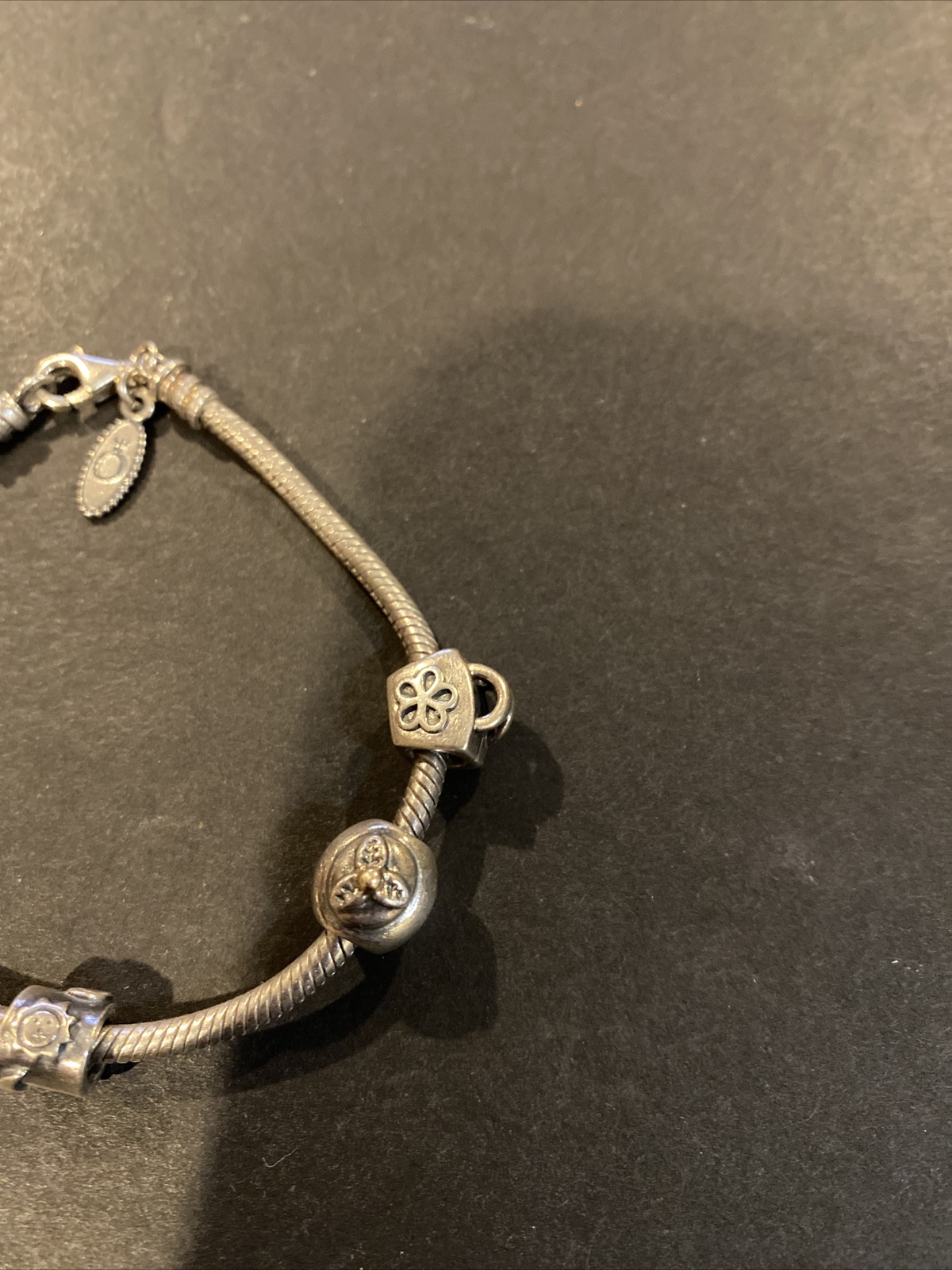 Authentic Pandora Sterling Silver 925 Bracelet with 5… Gem