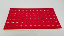 72 Slot Ring Foam Holder Display Black Blue Red and Grey Jewelry Display
