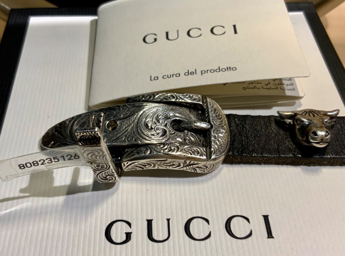 GUCCI レザーブレスレット　アンガーフォレスト GUCCI レザーブレスレット アンガーフォレスト New&Authentic