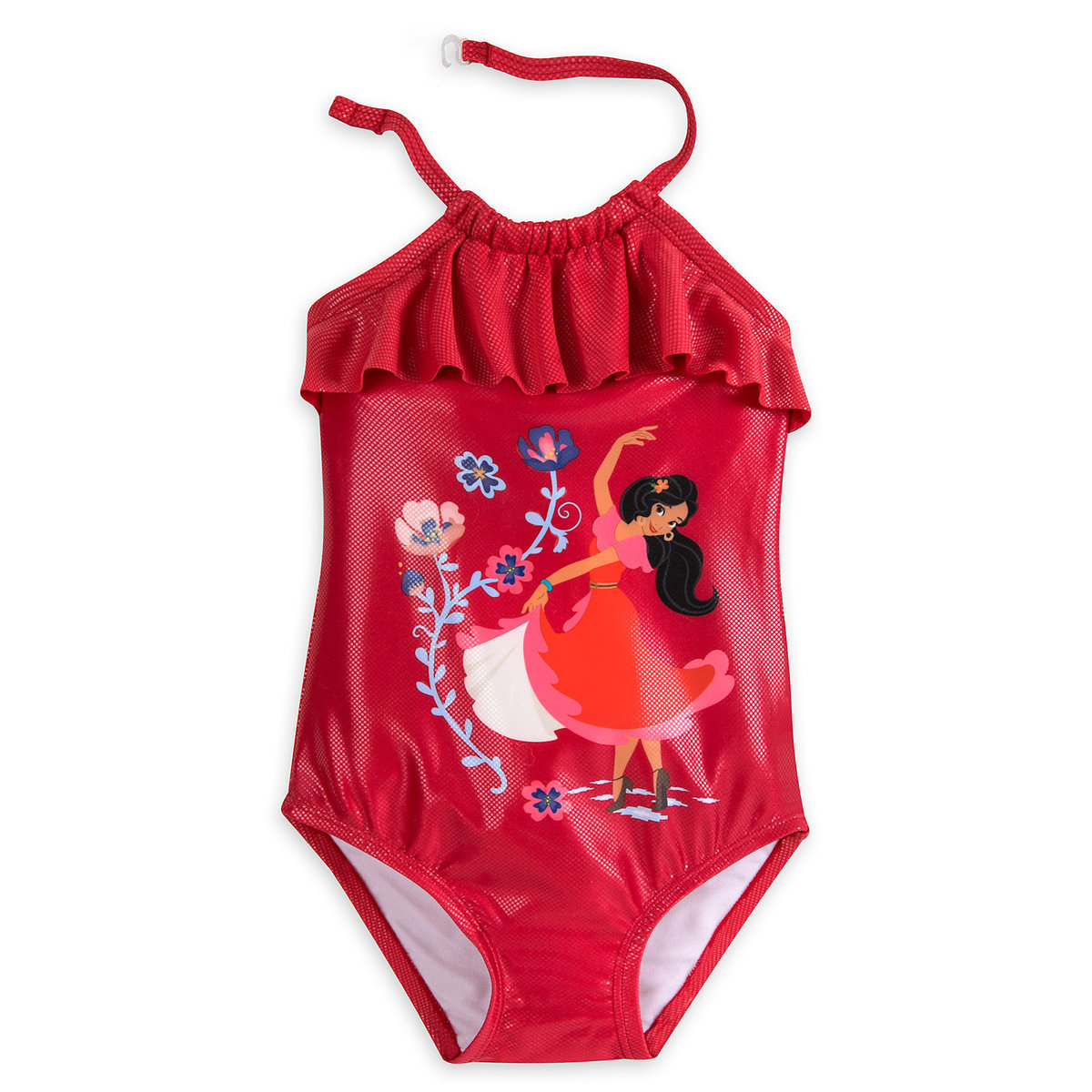 NWT Disney Store Elena Swimsuit Elena of Avalor 1pc UPF 50+ Girls size 5/6