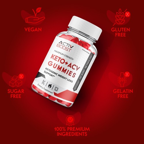 Activ Boost ACV Keto Gummies, Activ Boost Maximum Strength Official (1 Pack) - Picture 4 of 6