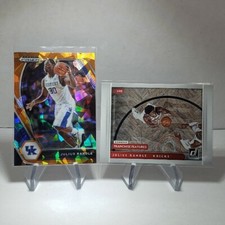 JULIUS RANDLE 2021 Prizm DP Orange Cracked Ice SP + Franchise Features NY Knicks