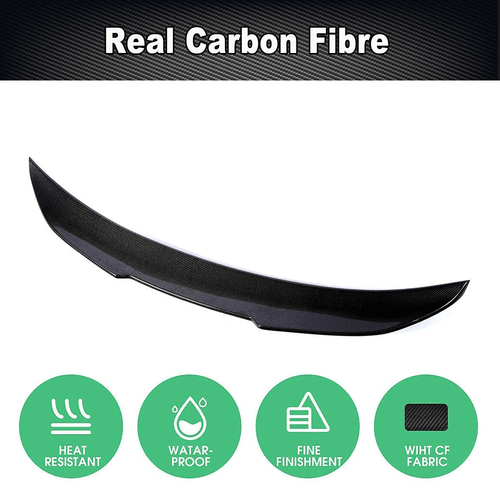 Carbon Heckspoiler Spoiler Flügel Lippe Passt für BMW 5er F10 F18 520i M5 10-16 - Picture 7 of 13