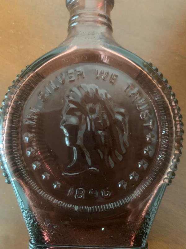 Vintage Flask Purple color MINT condition