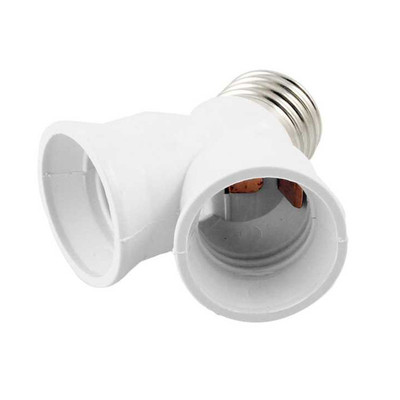 2 SEATER SPLITTER ADAPTER WITH DOUBLE ATTACHMENT LARGE E27