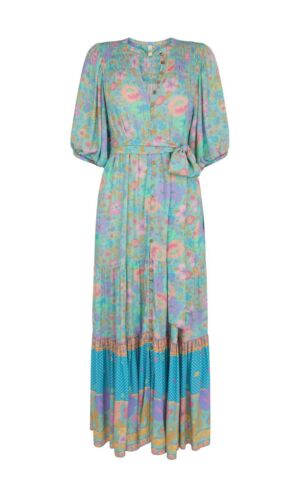 Spell & The Gypsy ~ Hibiscus Lane Button Gown Dress XL ( + XXL ) AUS 16 US 12 - Picture 7 of 17