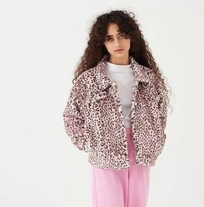 lazy oaf leopard coat