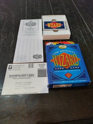 The Original Wizard Card Game USGS - 60 Card Deck, Instructions & Score Pad D10