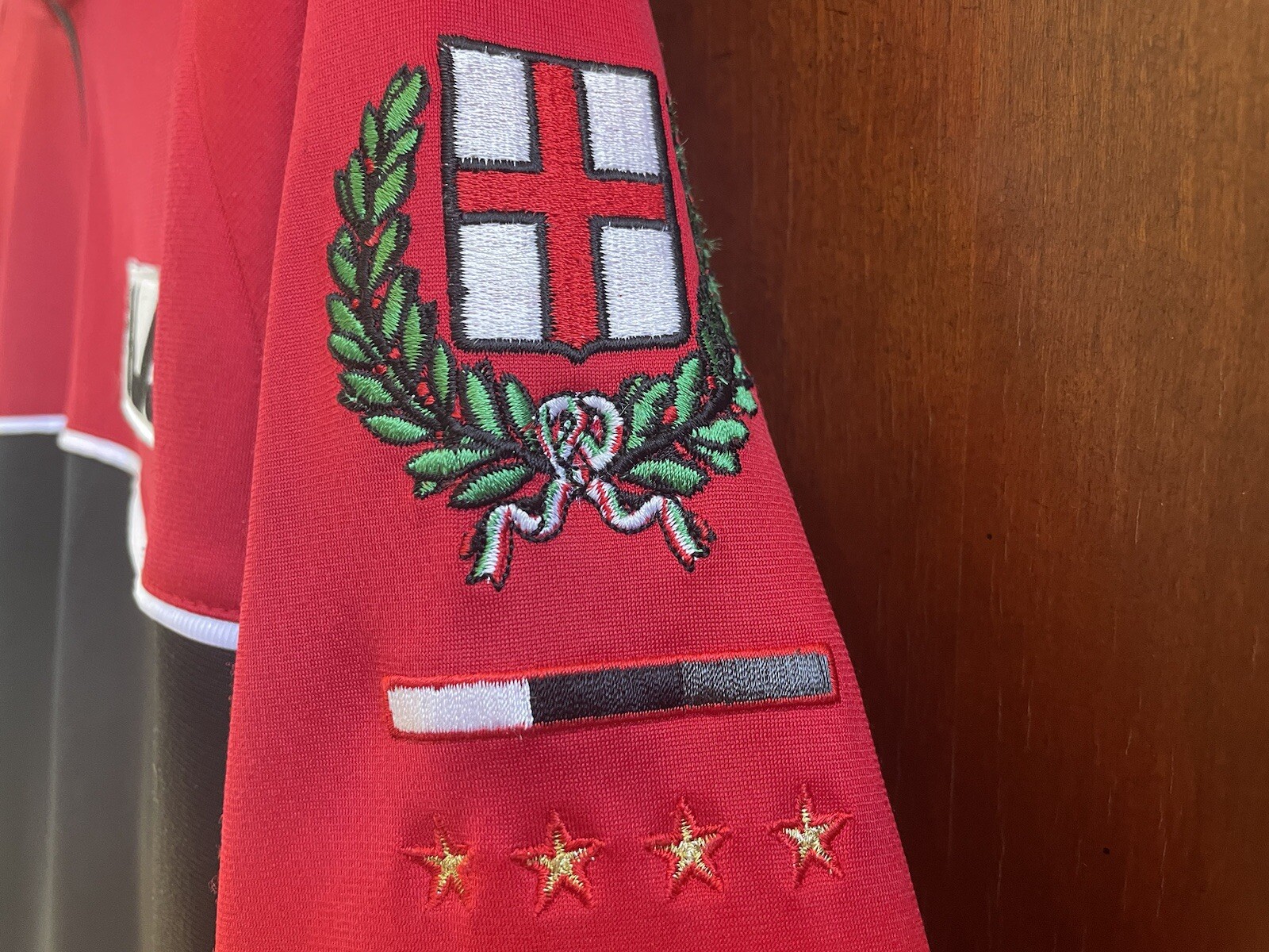 Vtg FILA Sport ITALIA SOCCER Football TRACK JACKET Black Red Embroidered SZ:XL