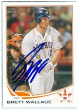 Brett Wallace autographed baseball card (Houston Astros) 2013 Topps #538