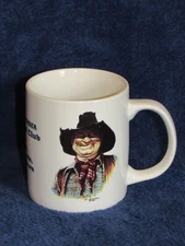Leanin' Tree Coffe Mug Old Mans 4-H Club Hernia Hiccups MGW05 1987 Mike Scovel