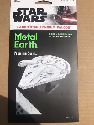 Metal Earth Star Wars LANDOS MILLENNIUM FALCON Disney Premium Steel Model Kit
