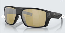 Costa Del Mar Diego Matte Black / Silver Sunrise Mirror Glass 580G - NEW
