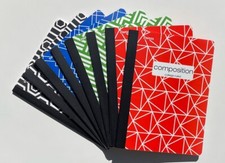 Staples Poly Hard Cover Fashion Composition Book Notebook College Ruled Assort.