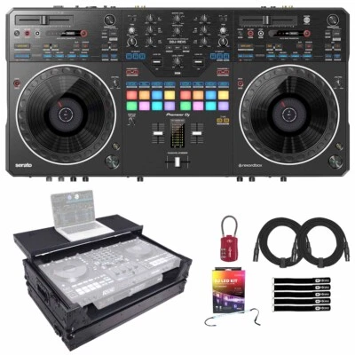 Pioneer DDJ-REV5 2-Channel Rekordbox Serato DJ Controller w Black Laptop Case...