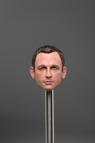 1/6 Scale Younger Bond Daniel Craig Heard Head Sculpt Unpainted Fit 12