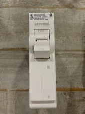Leviton LB115 15Amp 1-Pole Plug On Standard Branch Circuit Breaker 120 VAC White