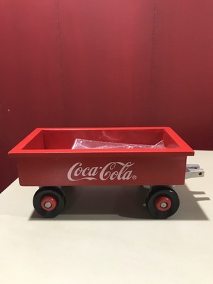 vintage coca cola wooden wagon