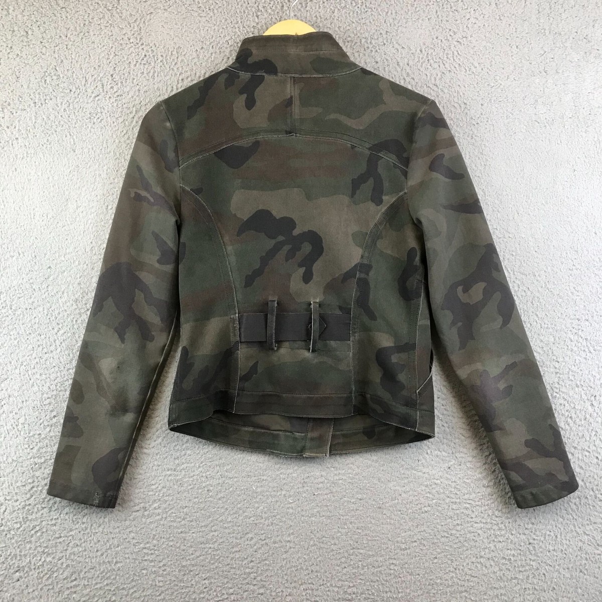 Marrakech Anthropologie Monica Camo Moto Jacket Sz XS | eBay