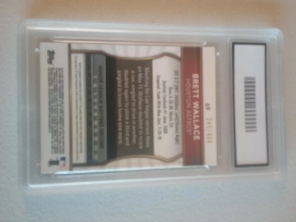 Brett Wallace 2011 Topps Finest #69 245/499 autógrafo refractor novato gema MT 10 Foto 4 de 4