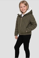 THREADGIRL DIAMOND QUILTED JACKET  ** SIZES 5-6 Years to 13 Years **