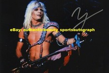 AFFICHE PHOTO SIGNÉE 12x18 VINCE NEIL MOTLEY CRUE HARD ROCK METAL RP
