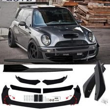 For 2002-2022 Mini Cooper S Front Bumper Lip Chin Spoiler /Side Skirt /Rear Lip