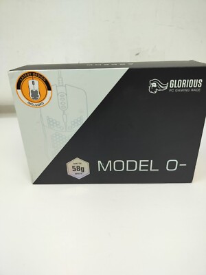 Glorious Model O- Wired RGB Gaming Mouse 58G - Matte White FOR PARTS