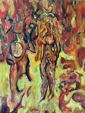 bruce oil painting ring of fire