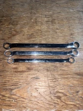 Snap On 3 Pc Partial Set Offset SAE Double Box End Wrench 12PT 5/8-7/8” Xb2428a