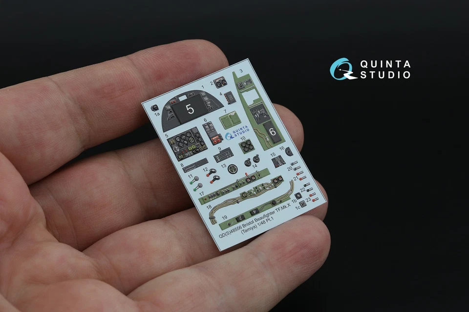 Quinta Studio 1/48 Bristol Beaufighter TF.Mk.X 3D-Interior (Tamiya) + parti 3D - Immagine 4 di 4