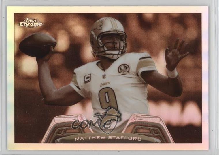 2013 Topps Chrome Sepia Refractor 93/99 Matthew Stafford #140 00rs