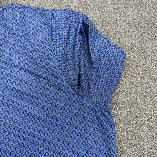 Greyson Mens Performance Polo Shirt Size XXL Blue Geometric - Picture 6 of 9