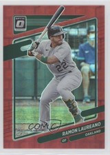 2021 Panini Donruss Optic Red Pandora Prizm 39/99 Ramon Laureano #150 0m4q